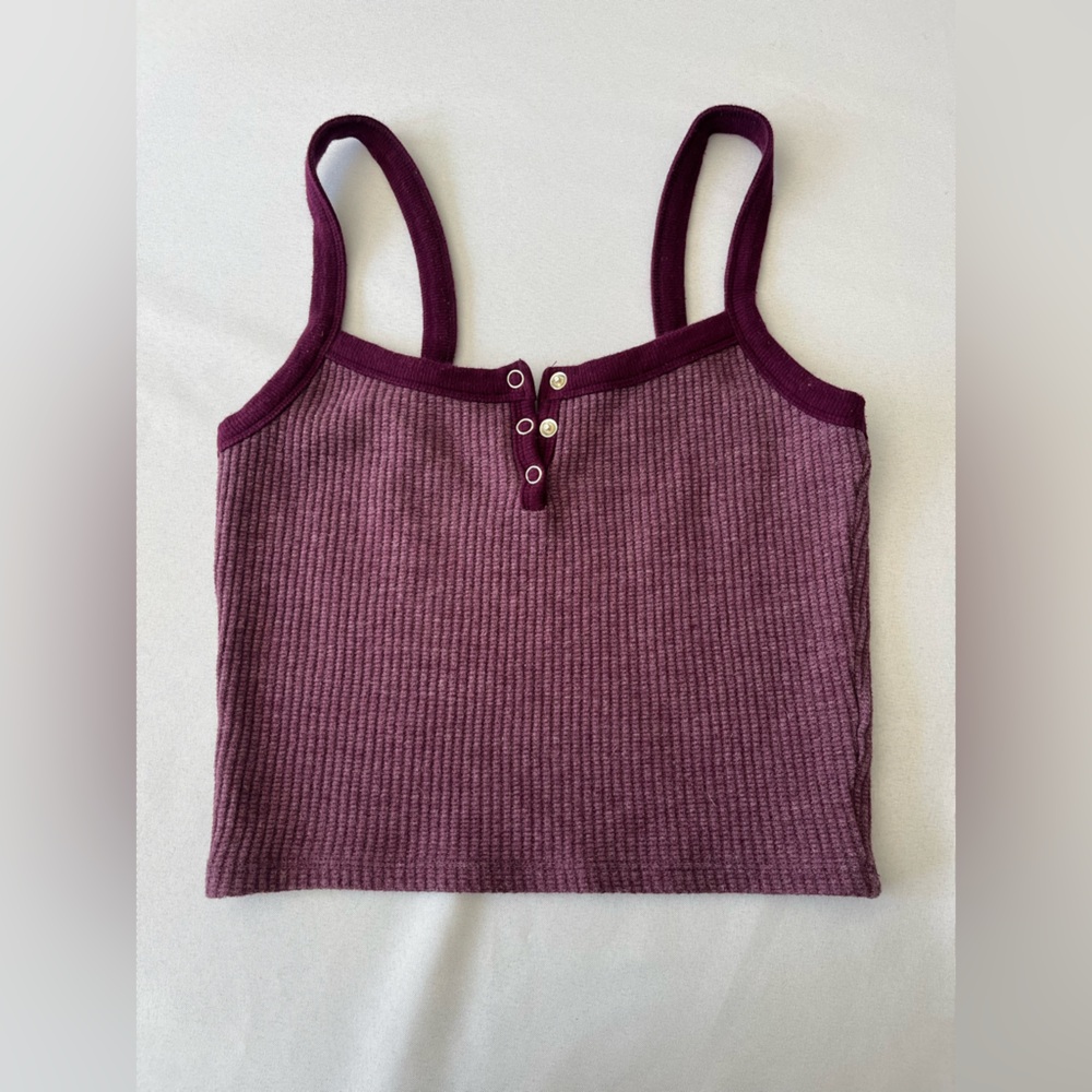 Pacsun Ribbed Purple Tank Top